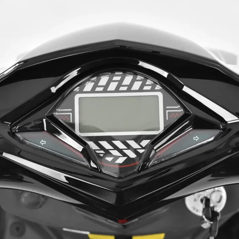 Scuter electric HECHT Equis White, acumulator 72 V, 20 Ah, motor 3000W, viteza maxima de 45 km/h, autonomie 65 km, alb