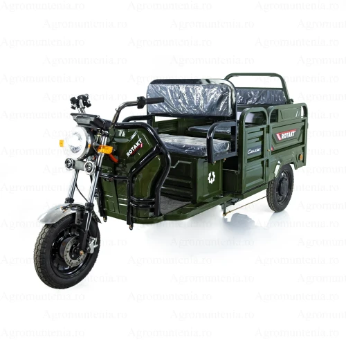 Triciclu Electric Rotakt Courier – 2000W, 72V, 32Ah, Autonomie 79 km, Sarcina 478 kg, fara permis