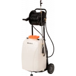 Pompa de stropit Evotools, cu acumulator si roti de transport – 40L, 6 Bar, 12V