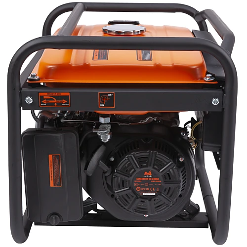 Generator curent electric Evotools Epto GG 5500A, 5500W, 230V, 10.7 CP, 4 timpi, motor benzina, pornire manuala, cu demaror cu sfoara