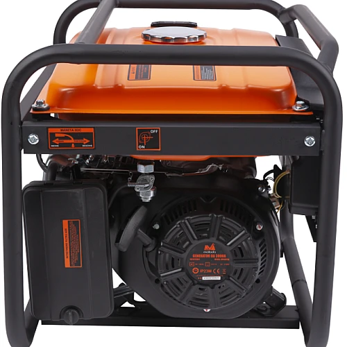 Generator curent electric Evotools Epto GG 5500A, 5500W, 230V, 10.7 CP, 4 timpi, motor benzina, pornire manuala, cu demaror cu sfoara