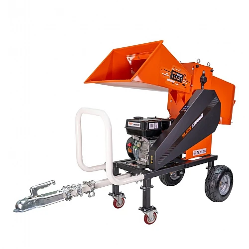 Tocator de crengi RURIS STB800 cu motor 9 CP, 212 cmc, 6 cutite, diametru taiere 80 mm, capacitate 4 mc pe ora