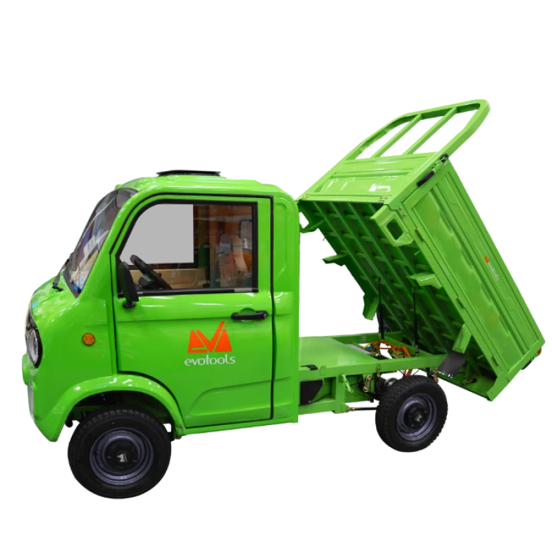 Triciclu electric pick-up Rubo ME3000, motor brushless 3000 W, putere maxima 4900 W, autonomie pana la 130 km, cu volan, viteza maxima de 25 km/h, conform reglementarilor UE, fara permis