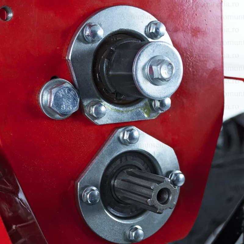 Motocultor Rotakt Ghepard RO10RE-2P, pornire electrica, 2 prize de putere, 10 CP, benzina, latime de lucru 560-1050mm, roti de cauciuc, freze