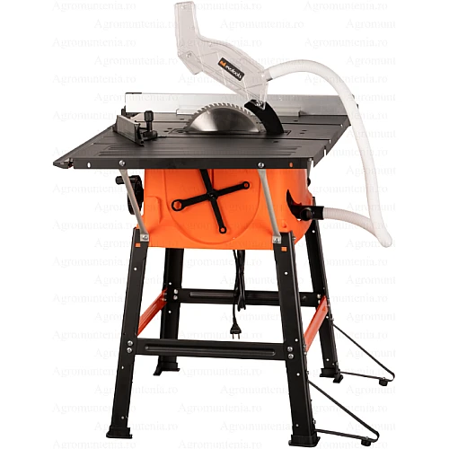 Fierastrau Circular de Masa Evotools TS 1800, 1800W, Disc 250mm, Taiere 85mm la 90°, Turatie 4500rpm, Masa 645x1002mm, 230V