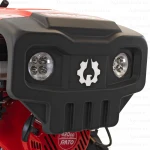 Motocultor Rotakt Gladiator RO15RE-2P, Benzina, pornire electrica motor 15CP, 2 prize putere, o priza PTO sincronizată pentru 4×4, latime lucru 135 cm freze roti cauciuc 5.00-12