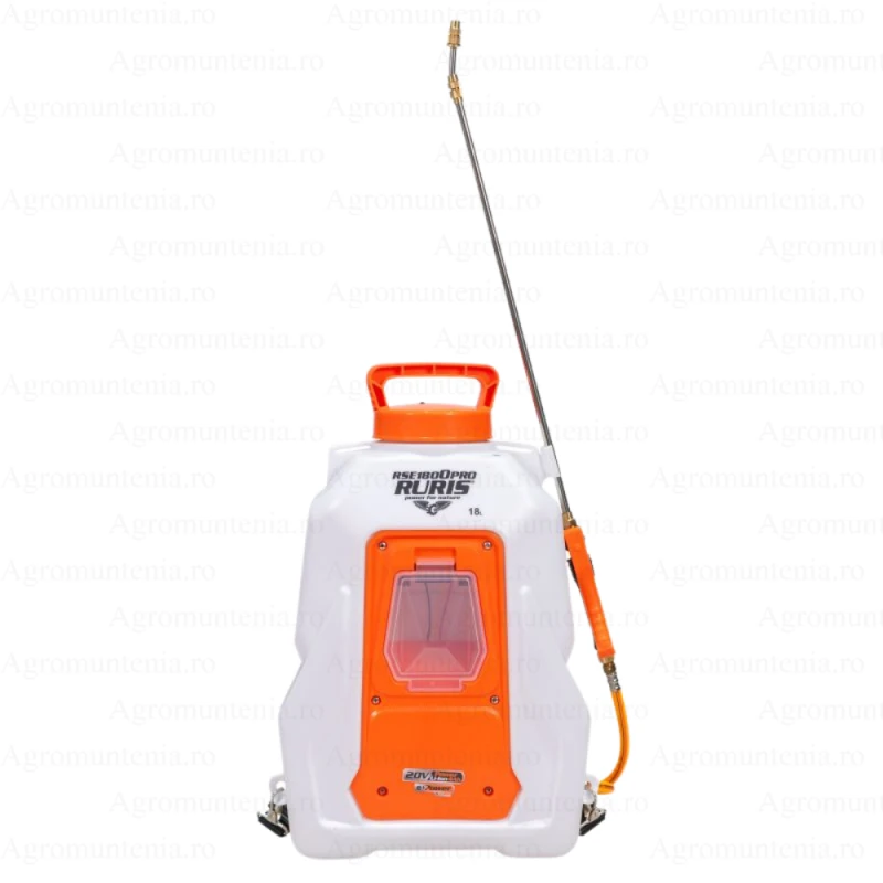 Pulverizator Electric RURIS RSE 1800PRO – 18L, 87 PSI, Autonomie 4h, Furtun inalta Presiune, Lance Telescopica