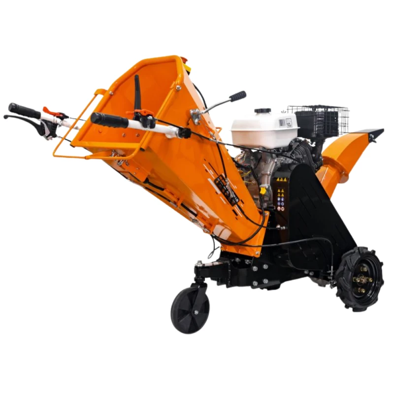 Tocator crengi si resturi vegetale RURIS ST 500 PLUS, motor benzina 15 CP, 459 cmc, autopropulsat, diametru taiere 100 mm, capacitate 1000 kg/ora