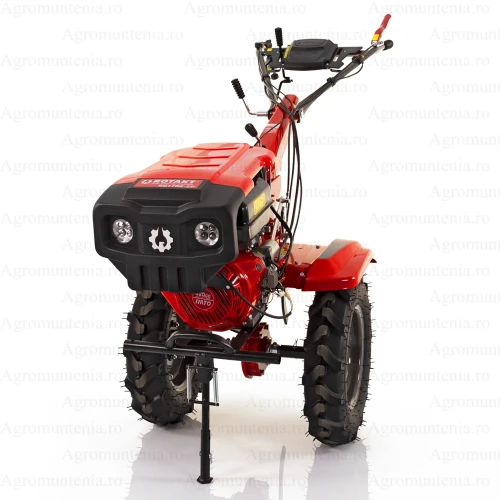 Motocultor Rotakt Goliath RO17RE-2P pornire electrica motor 17CP, 2 prize putere, o priza PTO sincronizată pentru 4×4, latime lucru 135 cm freze roti cauciuc 5.00-12
