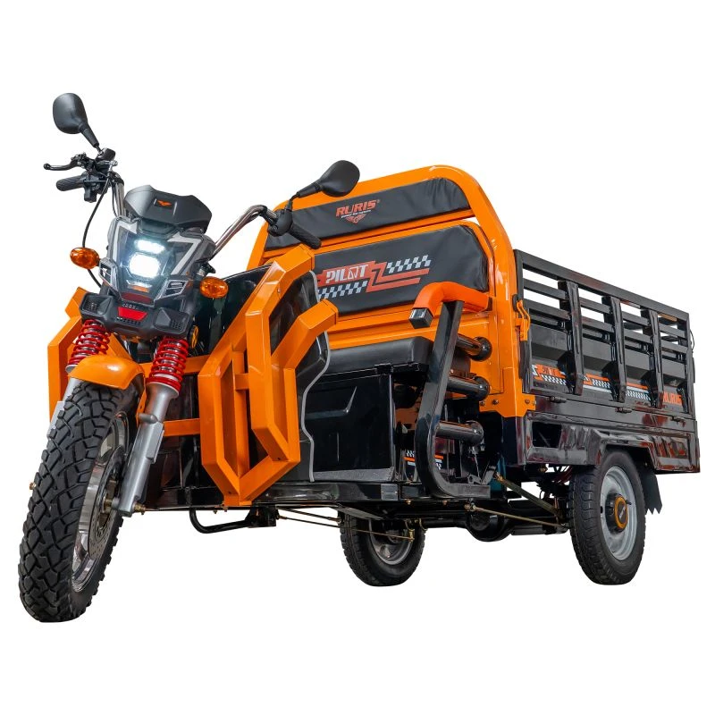 RURIS Pilot 3130N – Triciclu Electric Cargo cu Motor 3600W, Baterie 72V 58Ah, Autonomie 80 km, Capacitate 603 kg, Frana Fata Disc / Spate Tambur, viteza maxima de 25 km/h, conform reglementarilor UE, fara permis