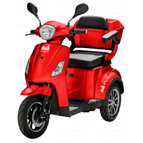 Triciclu electric pentru persoane EvoTools TRP800-1, 800W, autonomie 50 km, fără permis