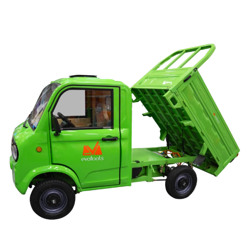 Triciclu electric pick-up Rubo ME3000, motor brushless 3000 W, putere maxima 4900 W, autonomie pana la 130 km, cu volan, viteza maxima de 25 km/h, conform reglementarilor UE, fara permis