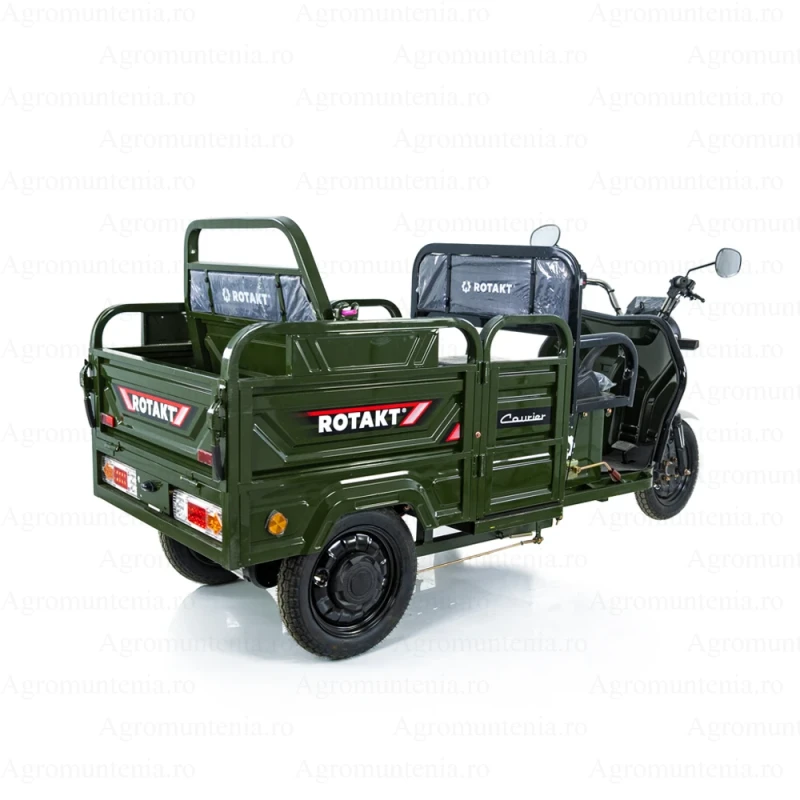 Triciclu Electric Rotakt Courier – 2000W, 72V, 32Ah, Autonomie 79 km, Sarcina 478 kg, fara permis Triciclu Electric Rotakt Courier – 2000W, 72V, 32Ah, Autonomie 79 km, Sarcina 478 kg, fara permis