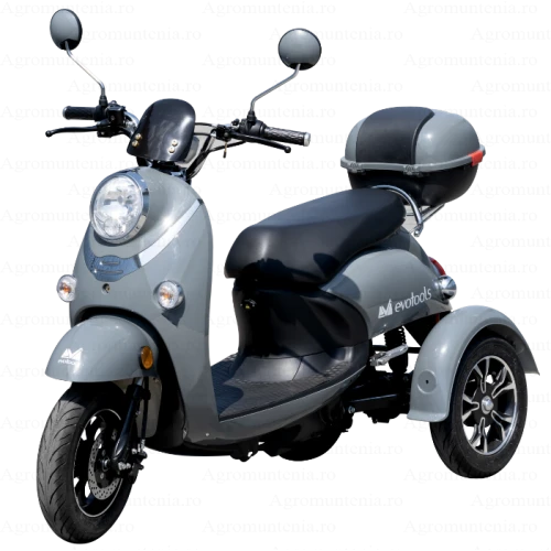 Triciclu Electric TRP800 EvoTools – 800W, Viteza 25 km/h, Autonomie 50 km, Baterie 60V/20Ah, Fara Permis