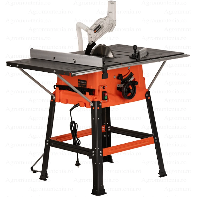 Fierastrau Circular de Masa Evotools TS 1800, 1800W, Disc 250mm, Taiere 85mm la 90°, Turatie 4500rpm, Masa 645x1002mm, 230V