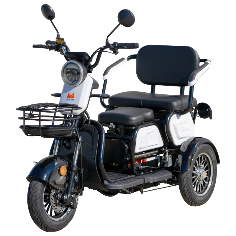 Triciclu Electric Evotools TRP1000 – putere 1000W, 50 km autonomie, baterie 60 V, viteza maxima de 25 km/h, conform reglementarilor UE, fara permis