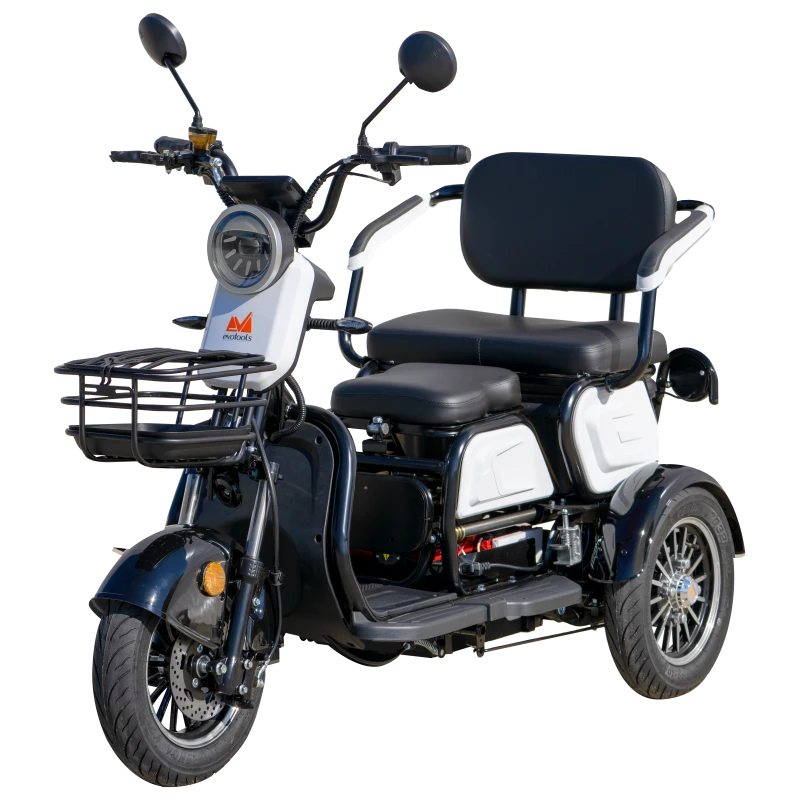 Triciclu Electric Evotools TRP1000 – putere 1000W, 50 km autonomie, baterie 60 V, viteza maxima de 25 km/h, conform reglementarilor UE, fara permis Triciclu Electric Evotools TRP1000 – putere 1000W, 50 km autonomie, baterie 60 V, viteza maxima de 25 km/h, conform reglementarilor UE, fara permis