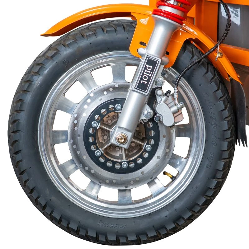 RURIS Pilot 3130G – Triciclu Electric Cargo cu Motor 3600W, Baterie 72V 58Ah, Autonomie 80 km, Capacitate 603 kg, Frana Fata Disc / Spate Tambur, viteza maxima de 25 km/h, conform reglementarilor UE, fara permis