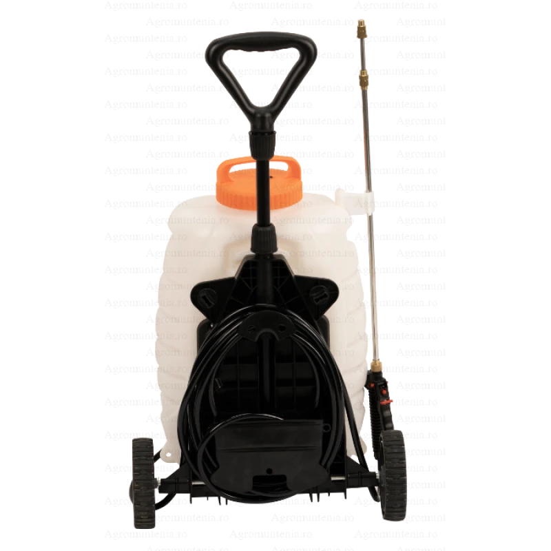 Pompa de stropit Evotools, cu acumulator si roti de transport – 18L, 3 Bar, 12V