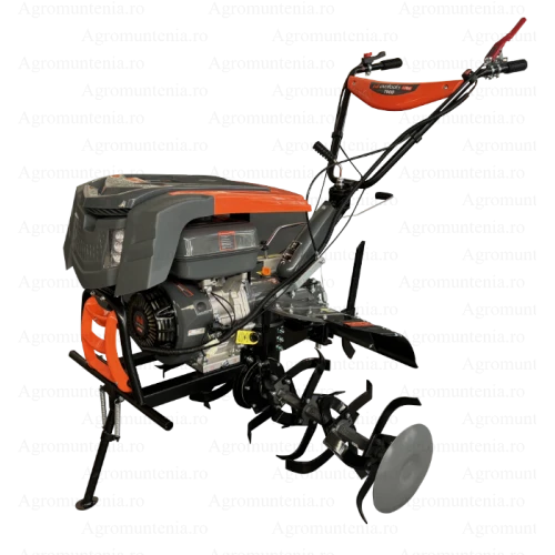Motocultor T900 Evotools PLUS cu Far, motor benzina General Engine, 4 timpi, 9 CP, latime lucru 100 cm, rezervor 6.5 litri, roti cauciuc, freze