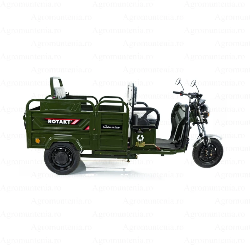 Triciclu Electric Rotakt Courier – 2000W, 72V, 32Ah, Autonomie 79 km, Sarcina 478 kg, fara permis Triciclu Electric Rotakt Courier – 2000W, 72V, 32Ah, Autonomie 79 km, Sarcina 478 kg, fara permis
