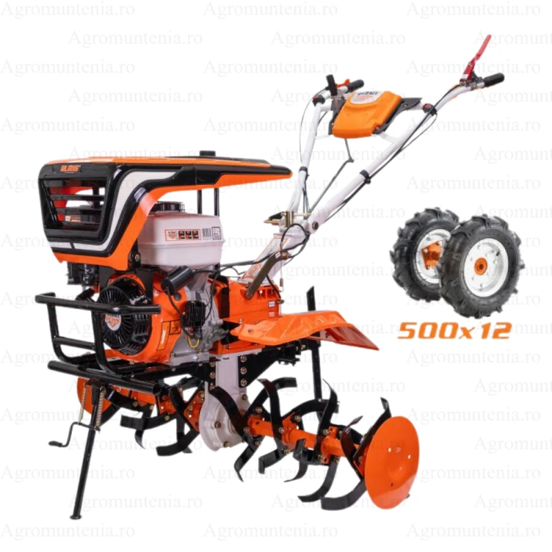 Motosapa RURIS 913K, 13 CP, 4 timpi, 390 cc, roti cauciuc 5.00-12, freze, capota cu far