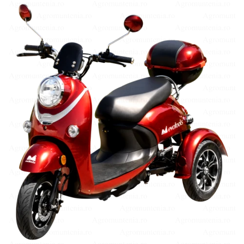 Triciclu Electric TRP800 EvoTools – 800W, Viteza 25 km/h, Autonomie 50 km, Baterie 60V/20Ah, Fara Permis