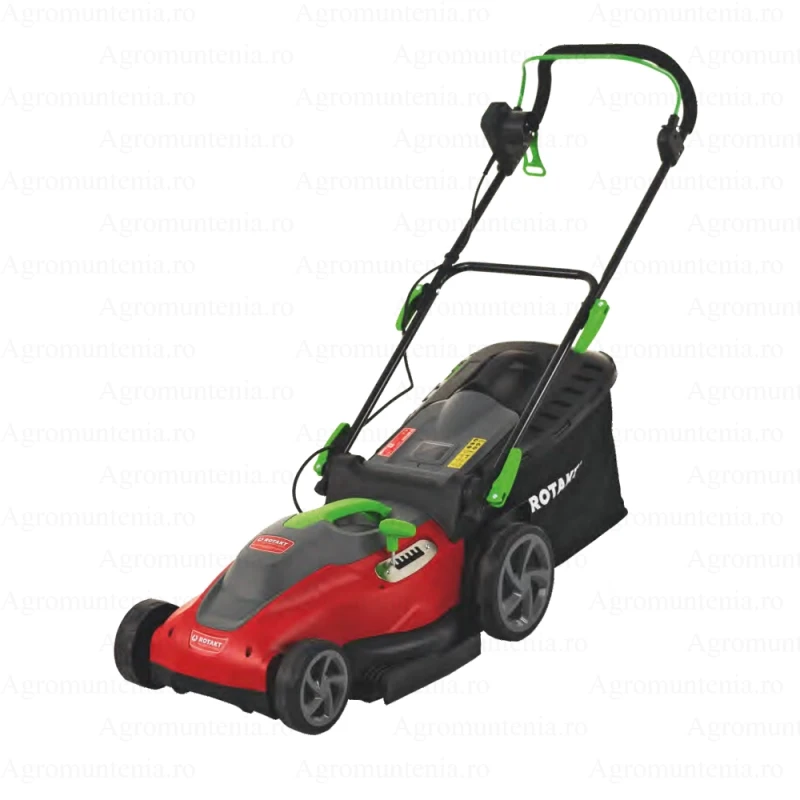 Masina gazon electrica Rotakt RE5147-01, motor 1600 W, latime lucru 38 cm, volum cos 45 l