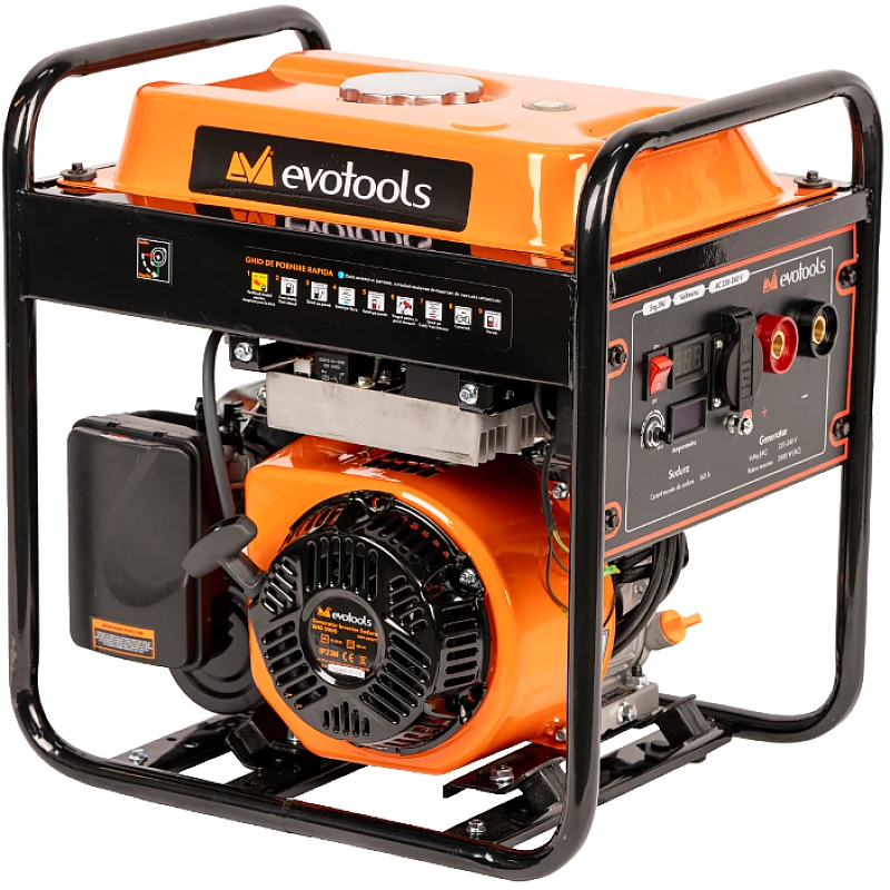 Generator Invertor Sudura WIG 2000 Evotools – Putere 2000W, Curent 160A, Motor 7.5CP, Functionare 2 in 1, Sudura MMA + Generator Curent