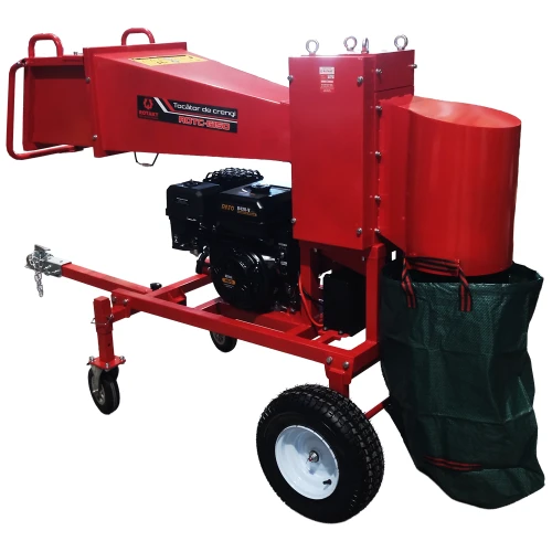 Tocator de crengi / lemne tractabil ROTAKT ROTC-G150, motor benzina 15 CP, pornire electrica, diametru max. 120 mm