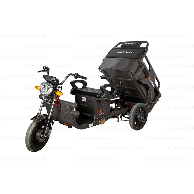 Triciclu Electric Cargo TRCC800 – 800W, Autonomie 45 km, viteza maxima de 25 km/h, conform reglementarilor UE, fara permis