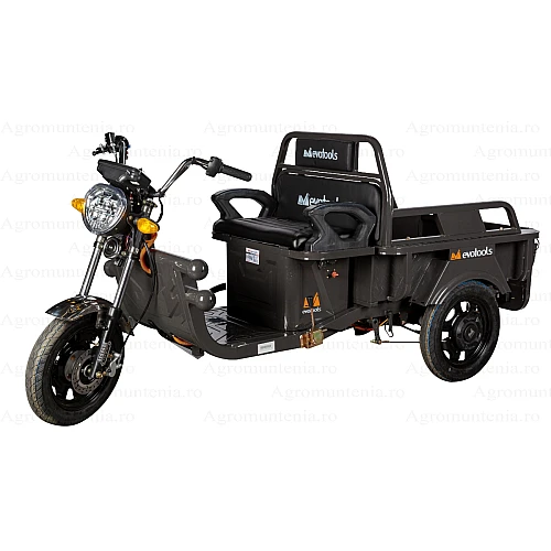 Triciclu Electric Cargo TRCC800 – 800W, Autonomie 45 km, viteza maxima de 25 km/h, conform reglementarilor UE, fara permis