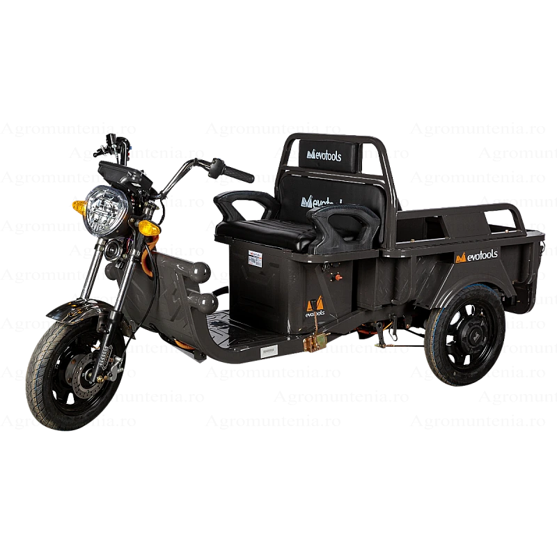 Triciclu Electric Cargo TRCC800 – Mobilitate Urbană, 800W, Autonomie 45 km, 25 km/h, Fără Permis