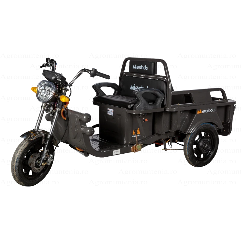 Triciclu Electric Cargo TRCC800 – 800W, 60V/20Ah, Autonomie 45 km, Remorca Basculabila, Pornire cu Cartela & Bluetooth, Frana de mana si picior, Reductor Greu/Usor Triciclu Electric Cargo TRCC800 – 800W, 60V/20Ah, Autonomie 45 km, Remorca Basculabila, Pornire cu Cartela & Bluetooth, Frana de mana si picior, Reductor Greu/Usor