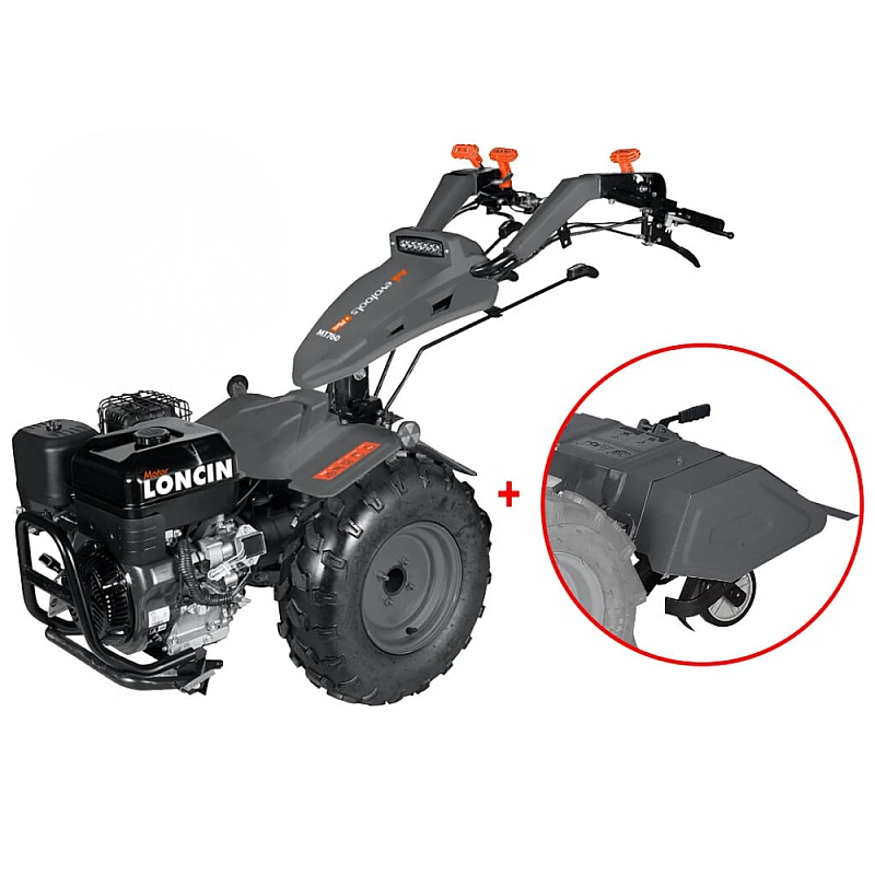 Motocultivator Evotools PLUS Loncin MT370, 15CP, latime de lucru 65 cm, cu freza tractata