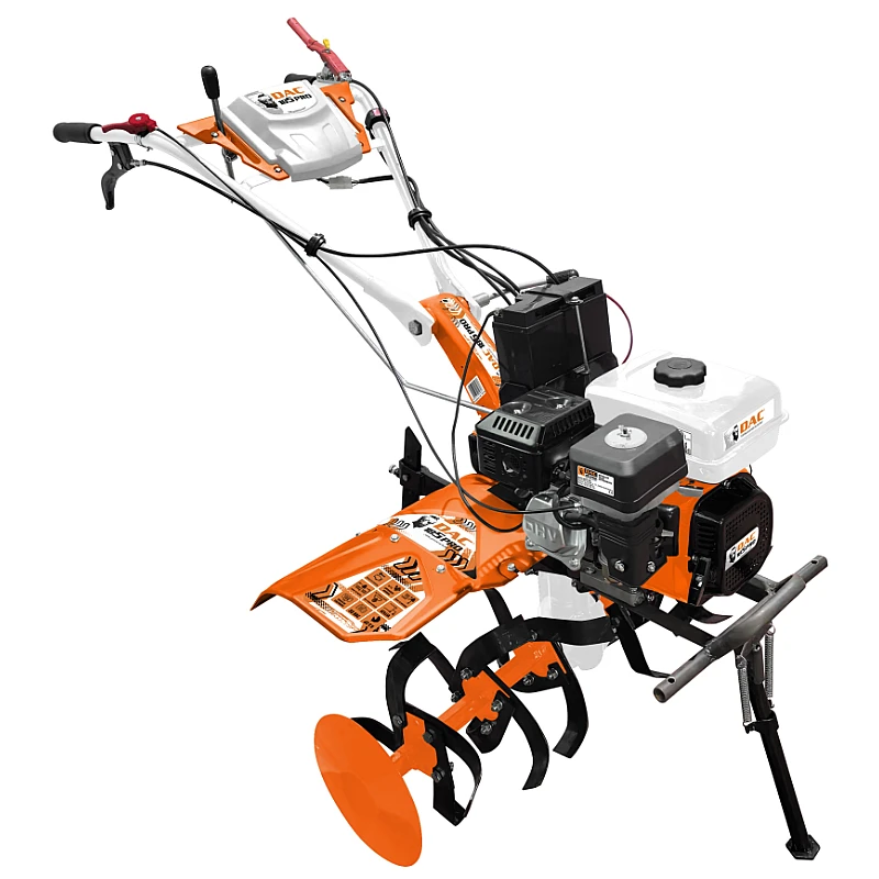 Motocultor RURIS DAC185 PRO + roti cauciuc 19x7-8, Putere 8.5 CP, Pornire la cheie si demaror, Carcasa transmisie fonta nodulara, Model 2026