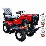 Motocultor 4x4 Rotakt Zeppelin 15 CP, Diesel, motor 532 cmc, pornire electrica/manuala, ridicare electrica accesorii, freze, roti cauciuc