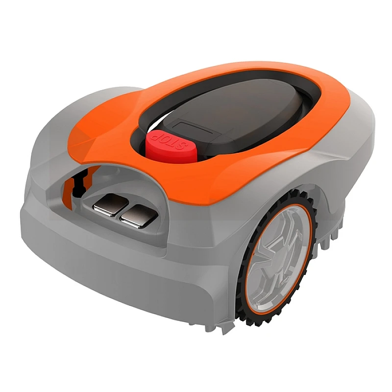 Robot de tuns gazon RURIS RXR600, 28 V, 2.0 Ah baterie Li Ion, suprafata maxima de lucru 600 mp, autonomie 45 min, 180 mm latime lucru