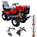 Motocultor 4x4 Rotakt Zeppelin 15 CP, Diesel, motor 532 cmc, pornire electrica/manuala, ridicare electrica accesorii, plug, rarita, freze, roti de cauciuc
