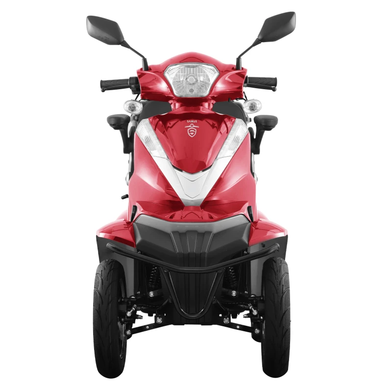 Cvadriciclu electric Samus Dallas-4R1-10T1000-60V20-Red, motor 1000 W, acumulator 60V 20Ah, autonomie 40 km, viteza maxima de 25 km/h, conform reglementarilor UE, fara permis