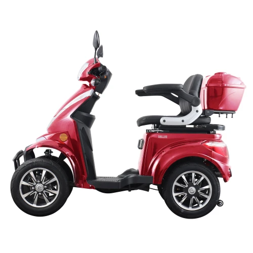 Cvadriciclu electric Samus Dallas-4R1-10T1000-60V20-Red, motor 1000 W, acumulator 60V 20Ah, autonomie 40 km, viteza maxima de 25 km/h, conform reglementarilor UE, fara permis