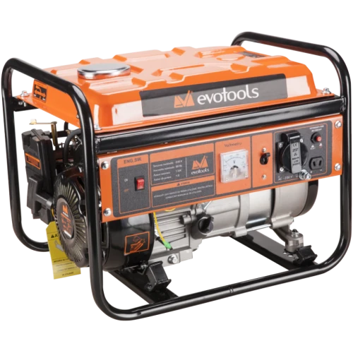Generator benzina EvoTools GG1000, 1000W, motor 2CP, 230V si 12V, rezervor 7L