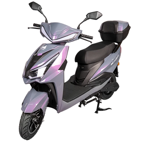 Scuter electric Evotools SC1500SK/C, Autonomie 65 km, Afisaj Digital, Frâne Discuri + Tambur, viteza maxima de 25 km/h, conform reglementarilor UE, fara permis, rosu