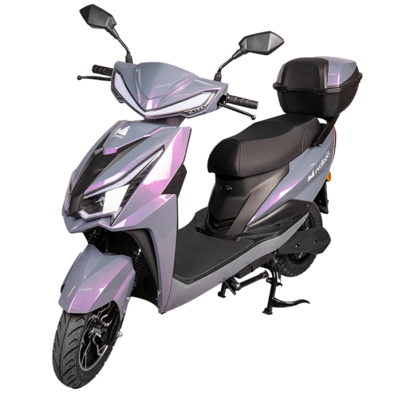 Scuter electric Evotools SC1500SK/C, Autonomie 65 km, Afisaj Digital, Frâne Discuri + Tambur, viteza maxima de 25 km/h, conform reglementarilor UE, fara permis, rosu