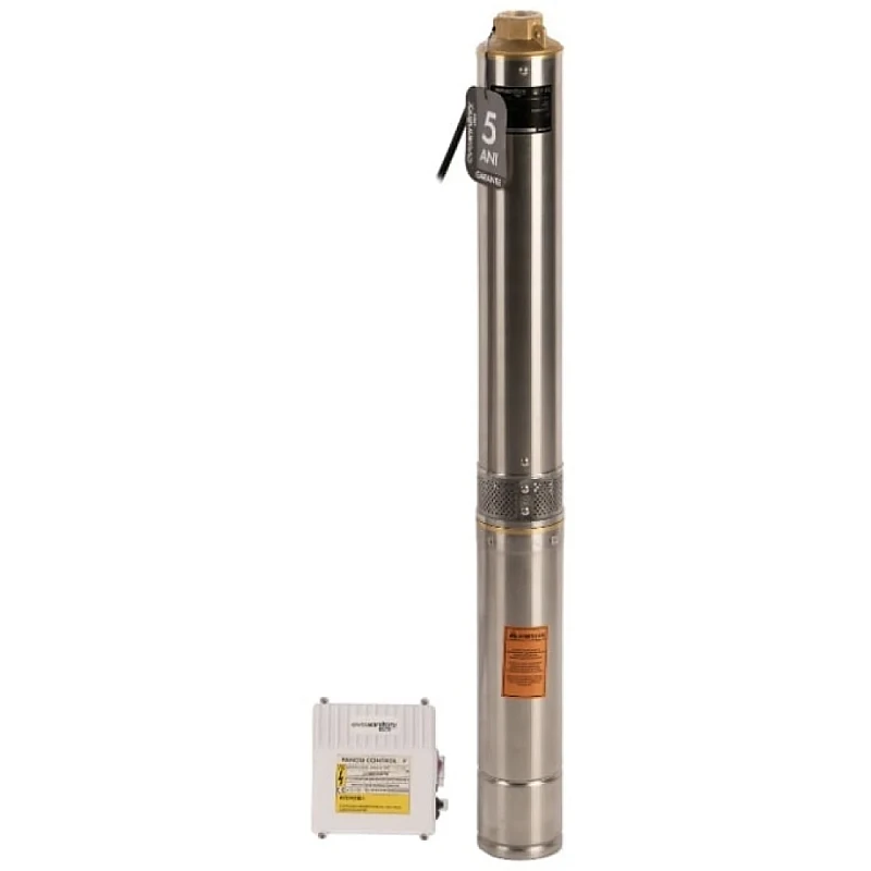 Pompa Submersibila Inox 1100W Centrifugala 14 Turbine Panou de Comanda Rezistenta Sporita la Nisip Evosanitary Plus