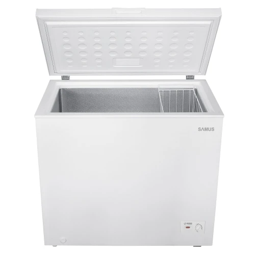 Lada frigorifica, Samus LS231IE, 198 litri, clasa E, latime 91 cm, dubla functionalitate frigider / congelator, motor inverter, Fast Freeze