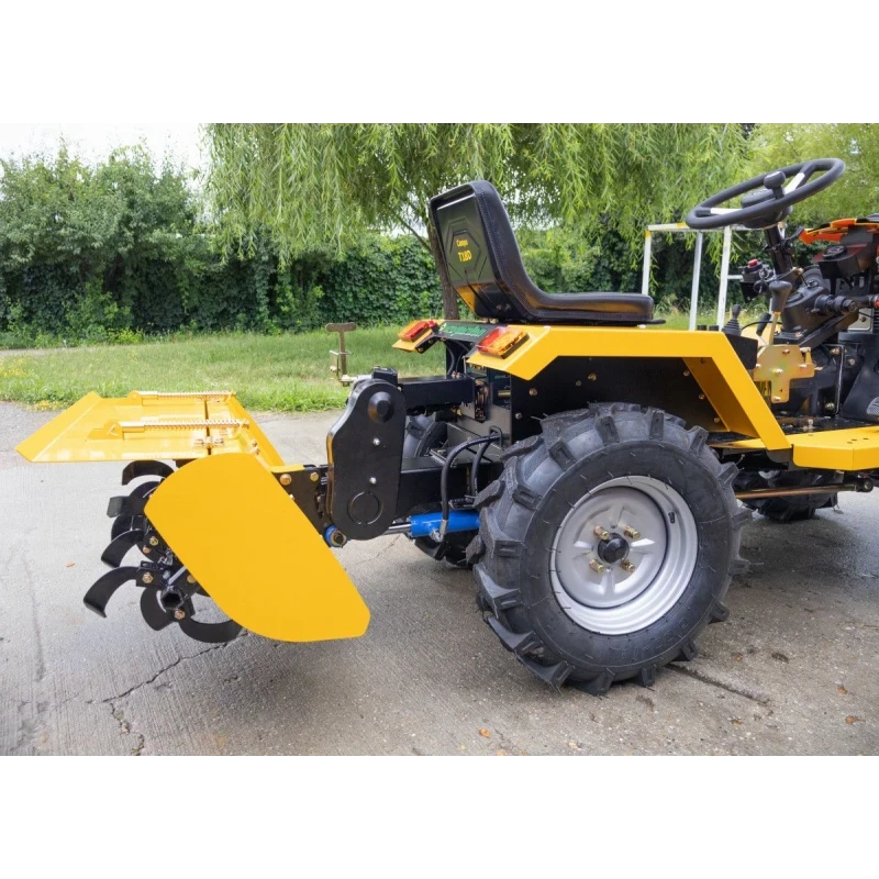 ProGARDEN Campo T18 Minitractor V27 4x4, 18CP, benzina, hidraulica fata-spate, roti 6.00-12, Model 2026 + Freza tractata V27 minitractoare Campo T, 15/20cm