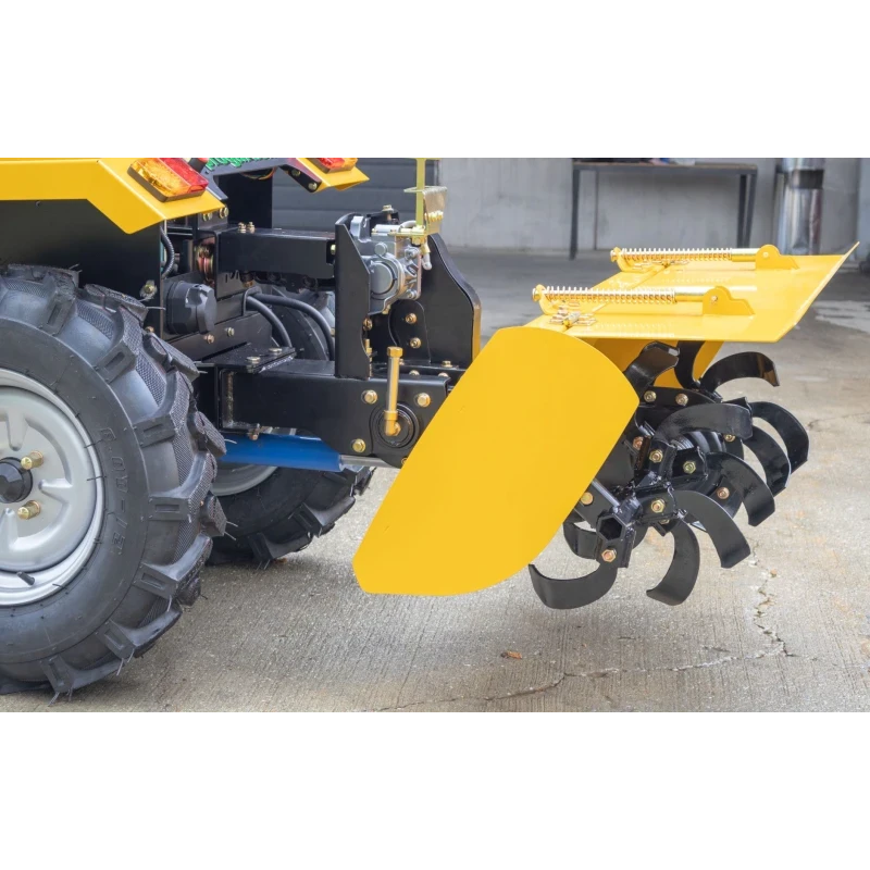 ProGARDEN Campo T18 Minitractor V27 4x4, 18CP, benzina, hidraulica fata-spate, roti 6.00-12, Model 2026 + Freza tractata V27 minitractoare Campo T, 15/20cm