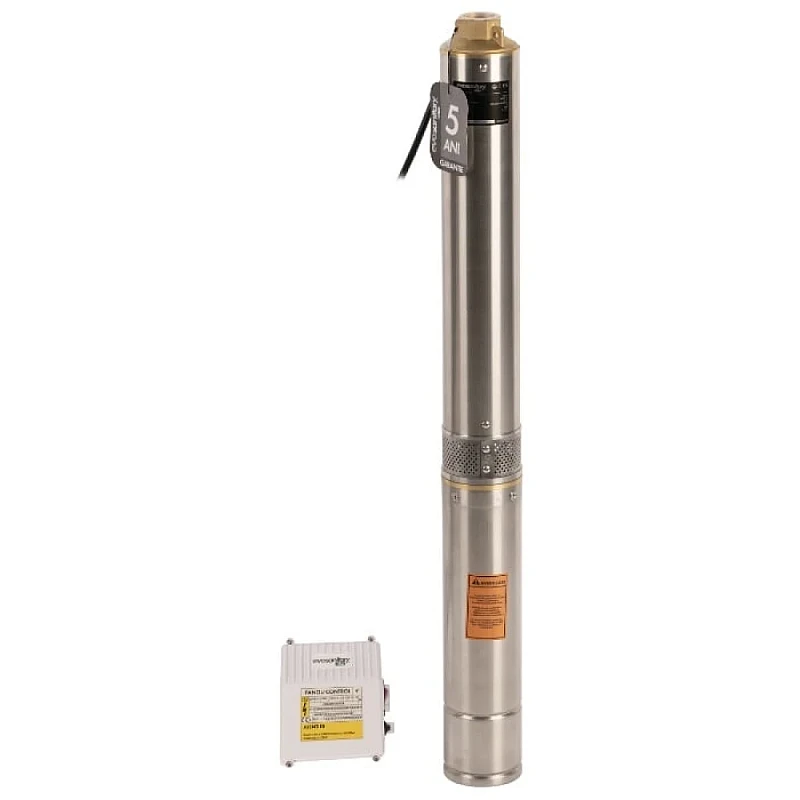 Pompa Submersibila Inox 750W Centrifugala 12 Turbine Panou de Comanda Rezistenta Sporita la Nisip Evosanitary Plus