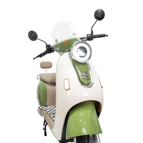 Scuter Electric RURIS Pilot SX790 Verde Bamboo, motor 800 W, baterie 48V20Ah, autonomie pana la 70 km, viteza maxima de 25 km/h, conform reglementarilor UE, fara permis